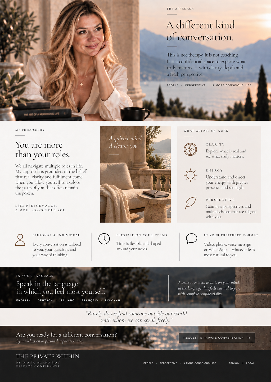Approach page of The Private Within